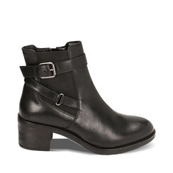 WOMEN SHOES BEATLES LEATHER NERO, Primadonna, 229440510PENERO041, 001a