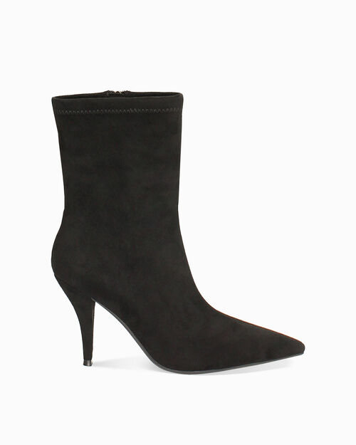 WOMEN SHOES DEMI-BOOT MICROFIBER NERO, BLACK