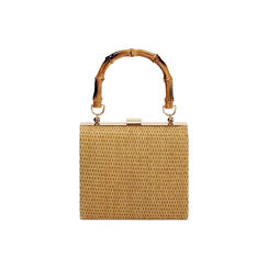 Mini bag donna camel in raffia, Primadonna, 251111941RFCAMEUNI, 001 preview