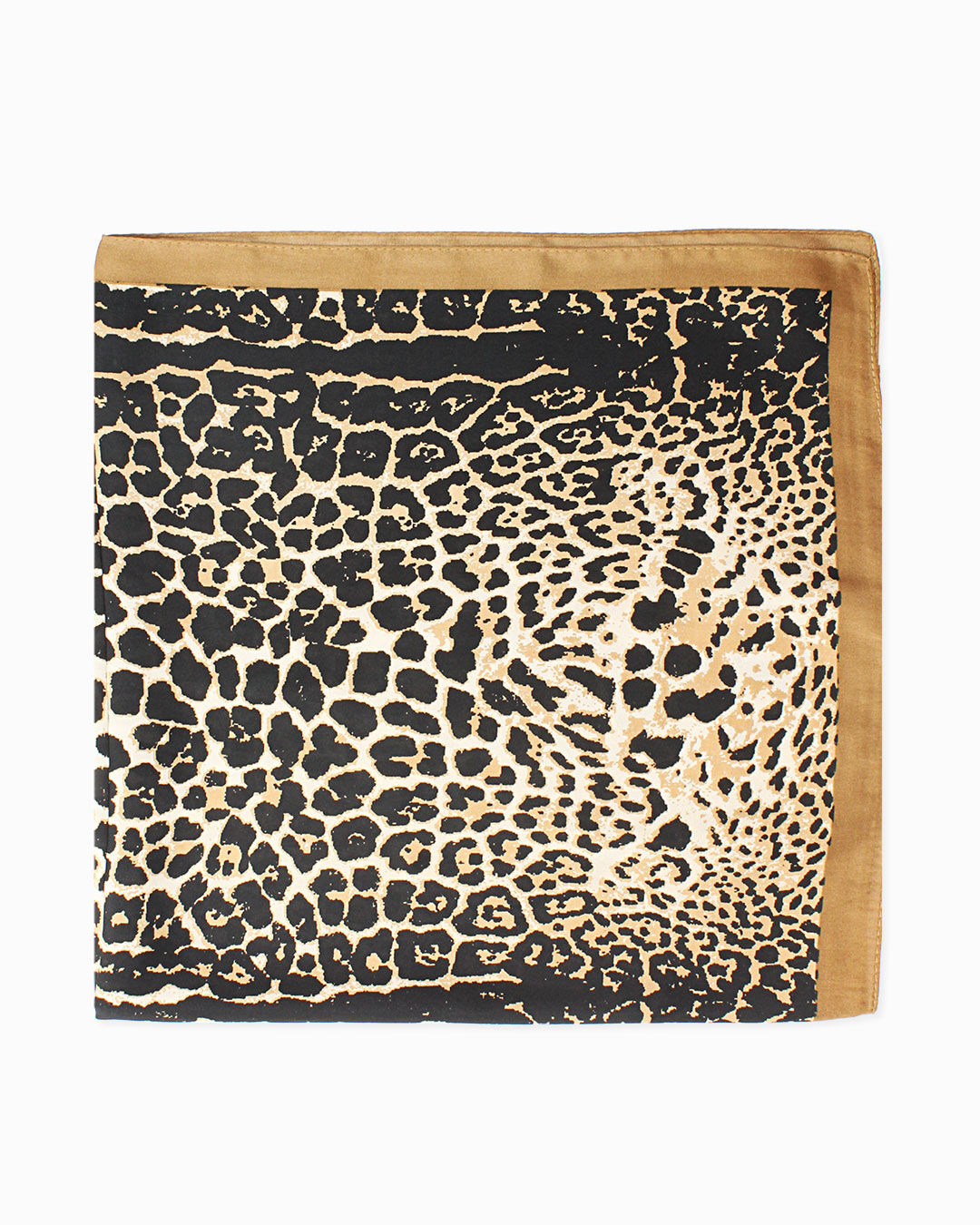Foulard leopardato marrone chic