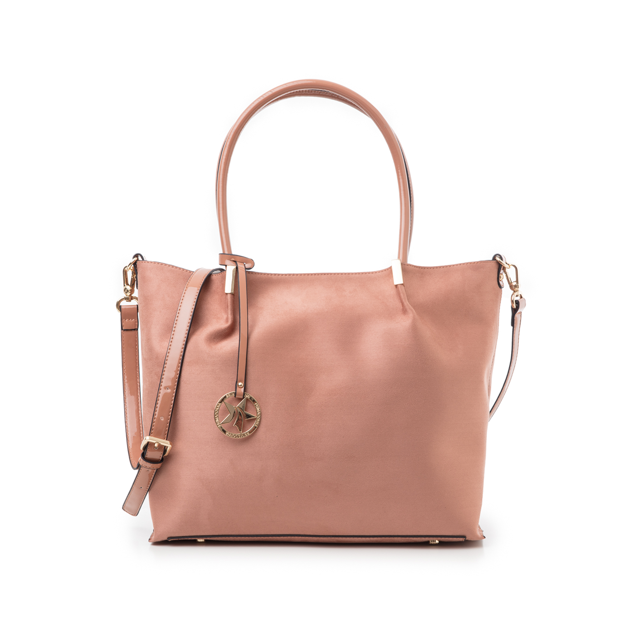 Borsa grande nude in microfibra | Primadonna Collection