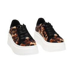 Zapatillas deportivas leopardo con suela en material sintético, Primadonna, 262800736CVLEOP035, 002 preview