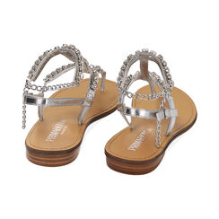 Sandali infradito argento laminato, Primadonna, 214916802LMARGE035, 003 preview