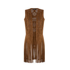 Gilet cognac elegante con dettagli raffinati, Primadonna, 27B481409MFCOGNUNI, 001 preview