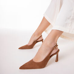 Escarpin slingback cognac talon 7,5 cm, Primadonna, 272110628MFCOGN035, 002 preview