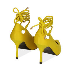 Décolleté de lycra amarillo, tacón de 8,5 cm, Primadonna, 182162815LYGIAL036, 004 preview