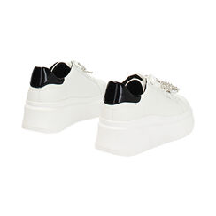 Sneakers bianche con gomma di 6 cm, Primadonna, 262800765EPBIAN039, 004 preview