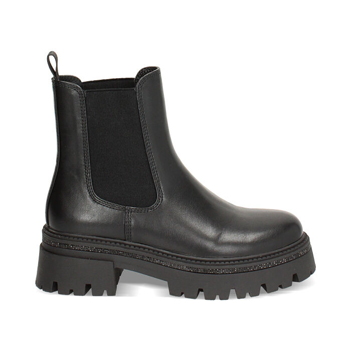 Boots Beatles noirs avec talon de 6 cm pour une élégance intemporelle, Primadonna, 260620801EPNERO035