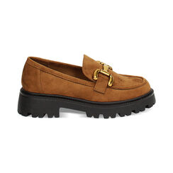 Mocassin cognac haut en microfibre, Primadonna, 244954311MFCOGN035, 001 preview