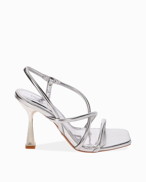 WOMEN SHOES SANDAL LAMINATED ARGE, SILVER