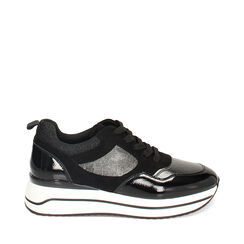 Sneakers nere, Primadonna, 242813028EPNERO036, 001a