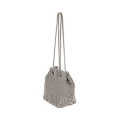 Mini-sac seau métallisé argent , Primadonna, 202321070MTARGEUNI, 002 preview