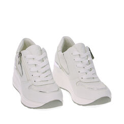 Sneakers bianco argento, Primadonna, 232850921EPBIAR036, 002a