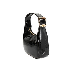 Mini bag nera in vernice, Primadonna, 245125841VENEROUNI, 002 preview