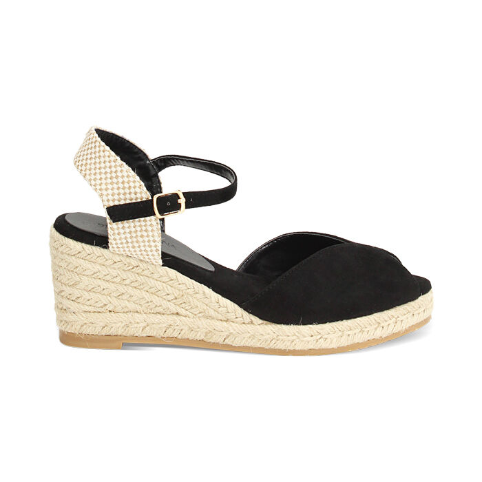 Alpargatas negras tac&oacute;n 7 cm, Primadonna, 274953902MFNERO035