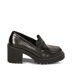 CALZATURA MOCASSINO SINTETICO ABRASIVATO, Primadonna, 227505501ABNERO040, 001a