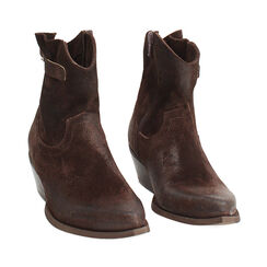 BOOTS RAIN DEMI-BOOT TEXAN SUEDE MORO, Primadonna, 273435602CMMORO036, 002 preview