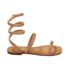 Sandali nude con strass, Primadonna, 214986601MFNUDE039, 001 preview