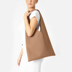 Borsa a spalla donna marrone in tessuto, Primadonna, 250510031TSMARRUNI, 002 preview
