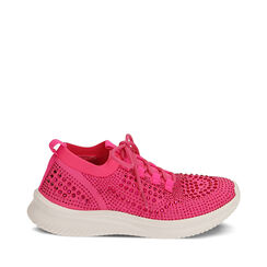 Slip-on fucsia con strass, Primadonna, 210112504TSFUCS035, 001a