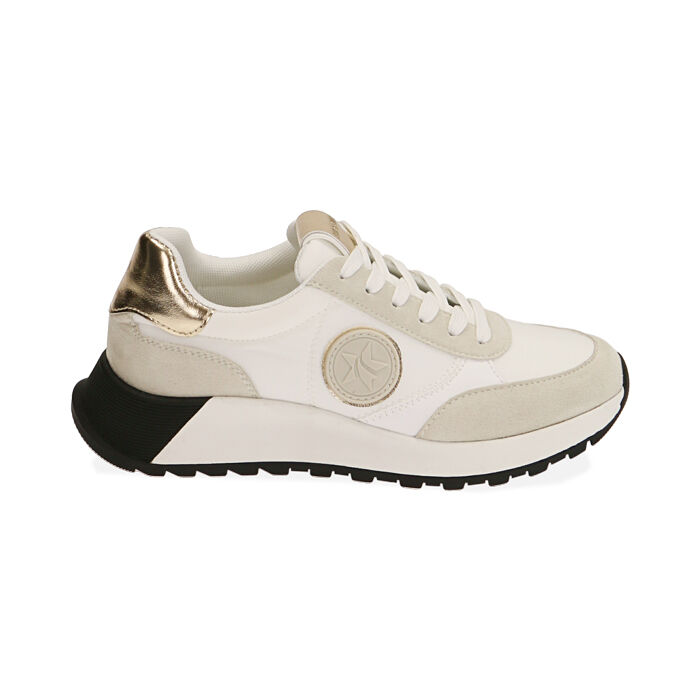 Sneakers bianche in lycra , Primadonna, 200625103LYBIAN035