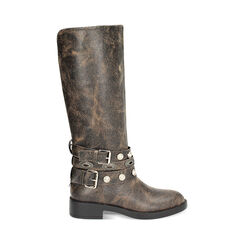 Stivale testa di moro con borchie, Primadonna, 243003001SCMORO035, 001 preview