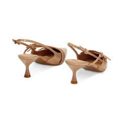 Décolleté slingback nude in vernice, tacco 6 cm, Primadonna, 232118220VENUDE036, 003 preview