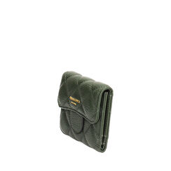 Portefeuille vert en matériau synthétique, Primadonna, 265702429EPVERDUNI, 002a