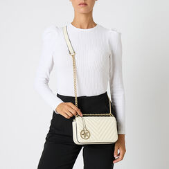 Borsa a tracolla panna con dettagli sofisticati, Primadonna, 265700970EPPANNUNI, 002 preview