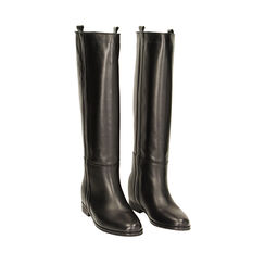 Stivali neri in pelle, Primadonna, 22A503040PENERO036, 002a