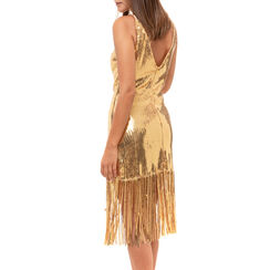 Slip dress oro con paillettes, SALDI, 16A210411PLOROGM, 002a