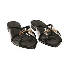 Sandali flat neri in pvc, Primadonna, 192114103EPNERO036, 002 preview