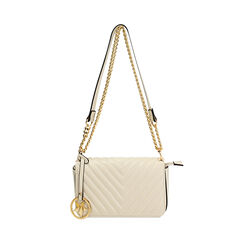 Borsa a tracolla panna con dettagli sofisticati, Primadonna, 265700970EPPANNUNI, 001a