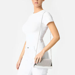 Pochette femme argent miroir avec pierres, Primadonna, 255102426SRARGEUNI, 002a