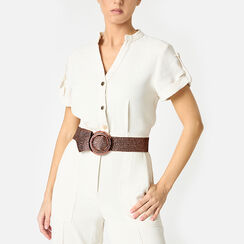 Ceinture femme cuivre en raphia, Primadonna, 25B400038RFRAMEUNI, 002 preview
