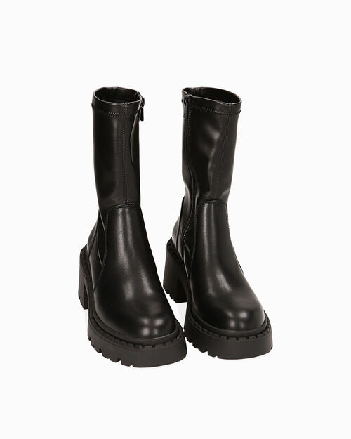 ZAPATOS BIKER SINTETICO NERO, BLACK