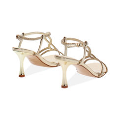 Sandales dor&eacute;es avec talon de 7,5 cm, Primadonna, 274979298LPOROG035, 004 preview