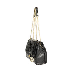 Borsa a tracolla nera con dettagli matelassè, Primadonna, 265700586EUNEROUNI, 003 preview