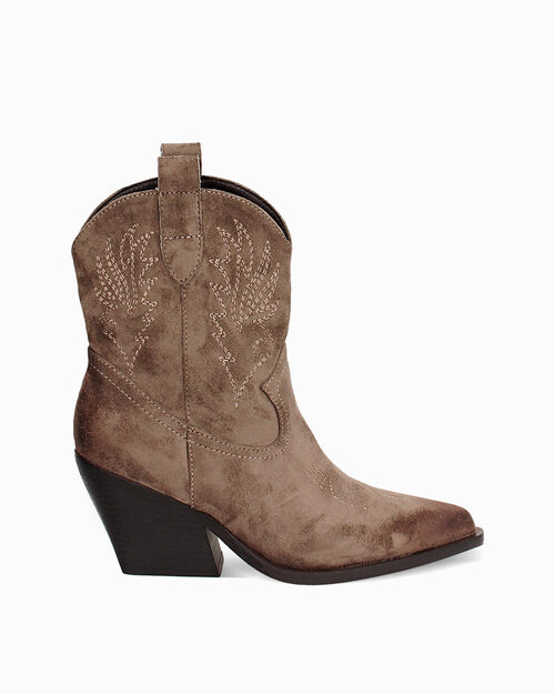 BOTAS DE LLUVIA BOTAS CA&Ntilde;A CORTA TEXANO, TAUPE