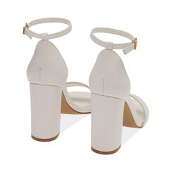 Sandales blanches, talon 9 cm , Primadonna, 192104901EPBIAN035, 004 preview