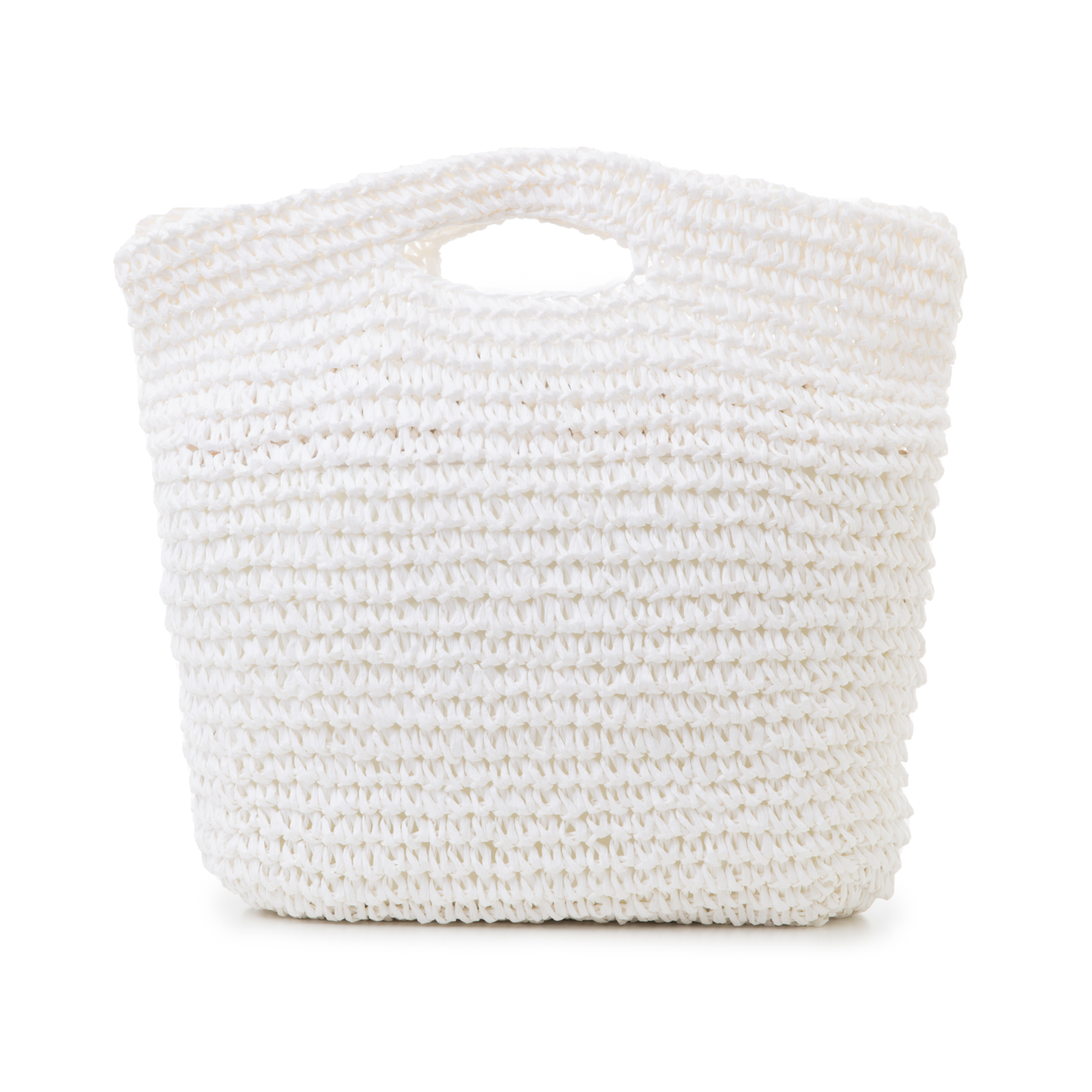 Borsa grande mare bianca in paglia intrecciata donna | Primadonna Collection