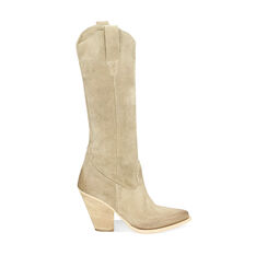 Botas de ante beige, Primadonna, 23L615018CMBEIG037, 001a