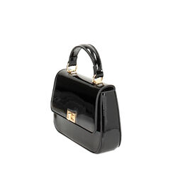 BORSA MINI BAG SINTETICO VERNICE NERO, Primadonna, 235124677VENEROUNI, 002a