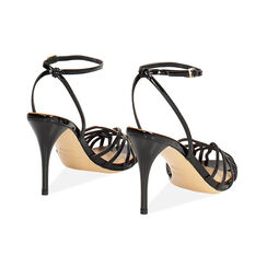 Sandales noires talon 9 cm, Primadonna, 272192713VENERO035, 004 preview