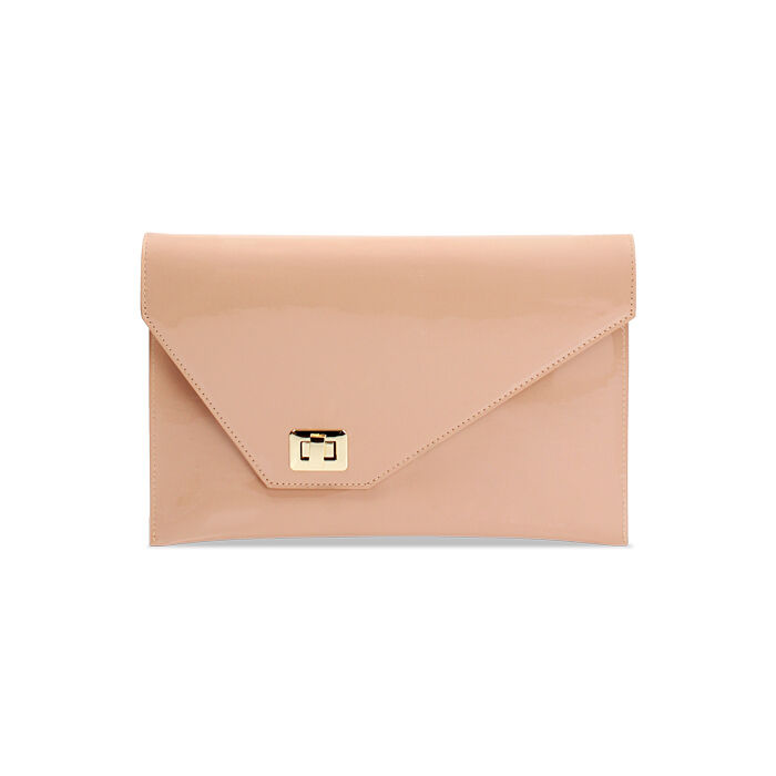 Pochette donna nude in vernice, Primadonna, 255125554VENUDEUNI