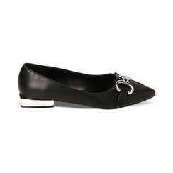 WOMEN SHOES BALLERINA SYNTHETIC NERO, Fin de Collection, 224934670EPNERO035, 001 preview