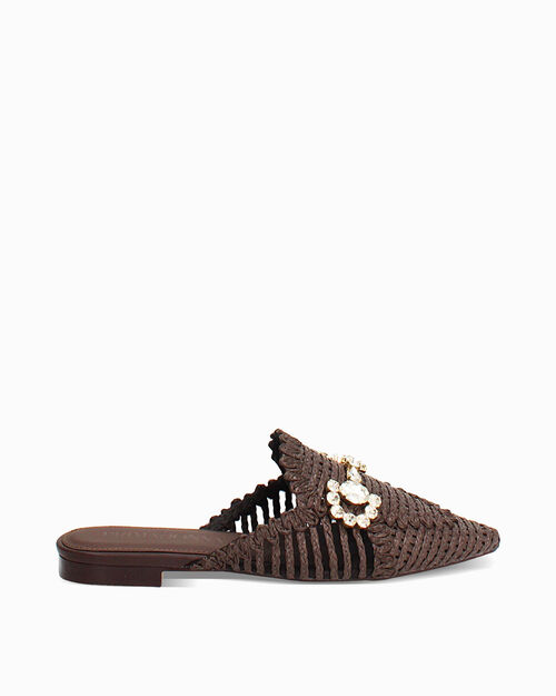 Sabot testa di moro dal design elegante, DK BROWN