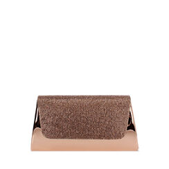 Pochette femme or rose miroir avec pierres, Primadonna, 255102426SRRAORUNI, 001a