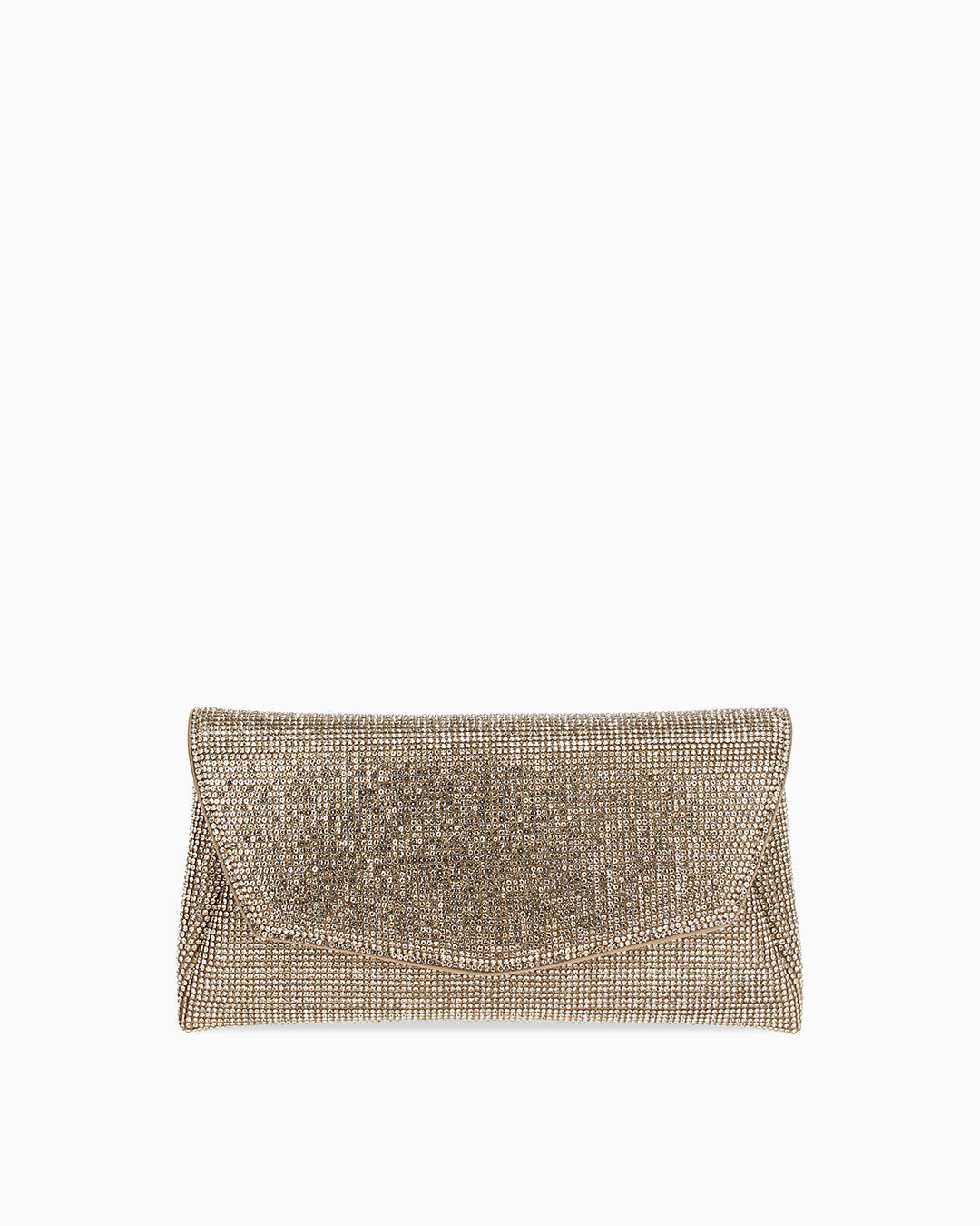 Pochette oro con tracolla removibile