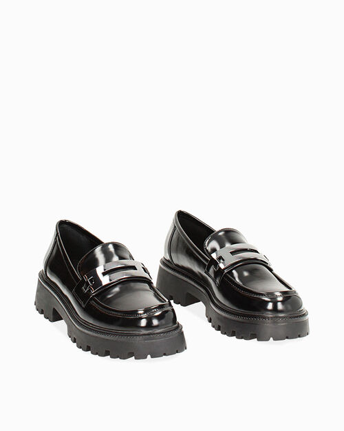 ZAPATOS MOCASIN SINTETICO EROSIONADA NER, BLACK
